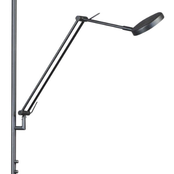 Vloerlamp Milan Uplight LED 185cm - Black Nikkel - Afbeelding 2