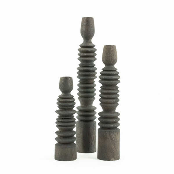 Kandelaar Totem set/3 - Brown