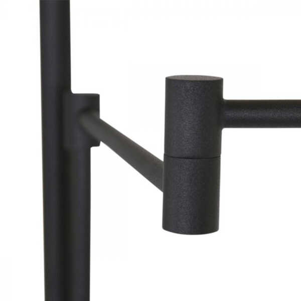 Vloerlamp Turound 2-lichts LED 187cm - Zwart / Smoke Glas - Afbeelding 5