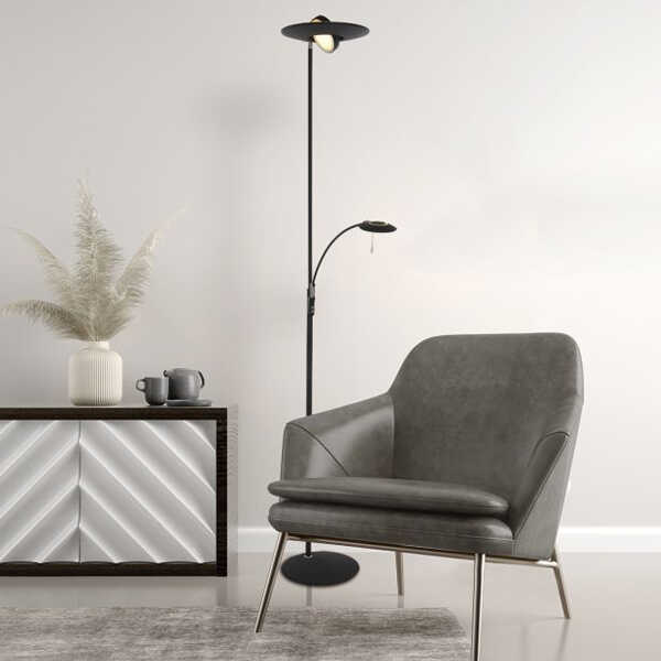 Vloerlamp Zenith LED 185cm - Zwart - Afbeelding 2