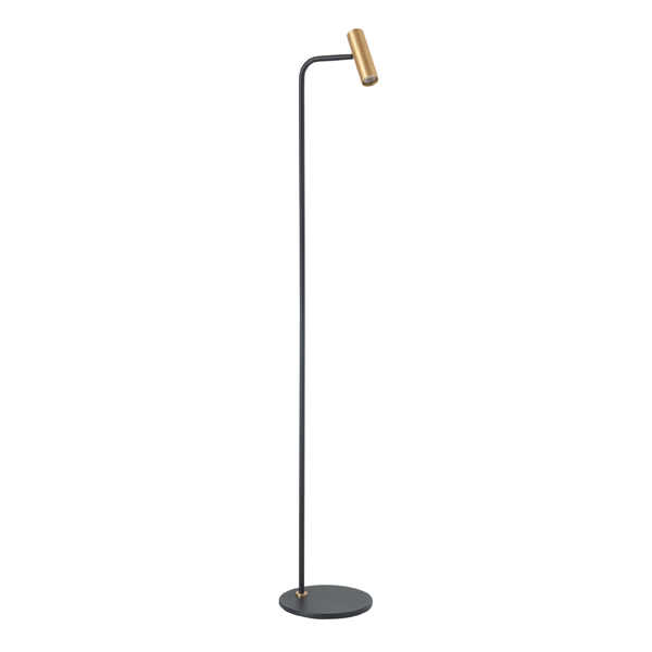 Vloerlamp Trend 1-lichts 132cm - Zwart Goud