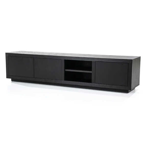 TV-meubel Helsinki 2-deurs 200x45cm - Zwart - Afbeelding 4