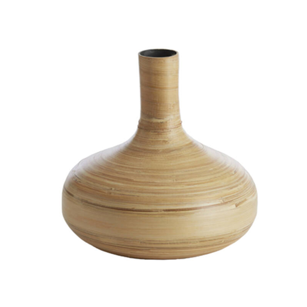 Vaas TOLIMU Ø25x25cm - Bamboe