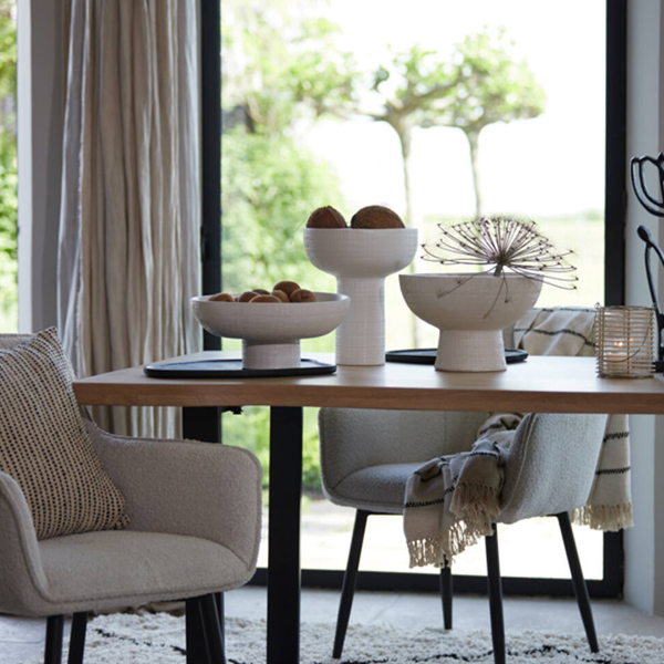 Sierkussen BARAKI 45x45cm - Zand Zwart - Afbeelding 2