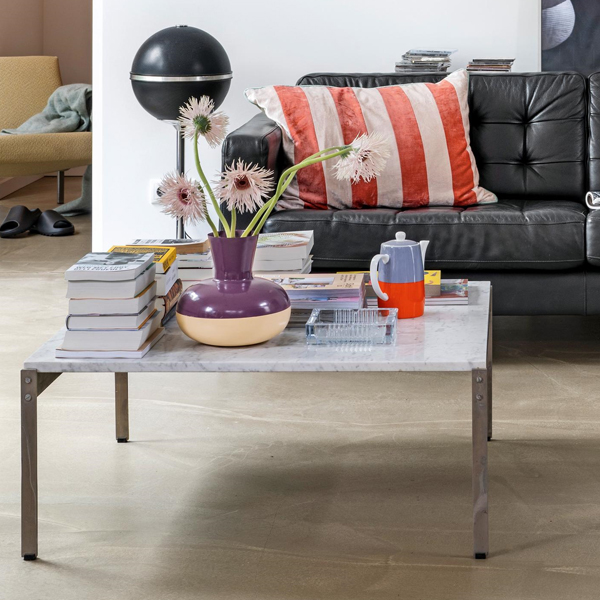 vtwonen Vaas Rond Ø23x21cm Metaal - Purple Pale Pink - Afbeelding 2