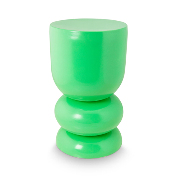 vtwonen Bijzettafel Ø30x52,5cm Metaal - Shiny Green