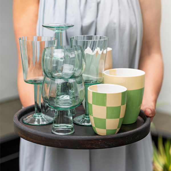 vtwonen Waterglas 200ml - Groen - Afbeelding 2