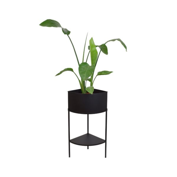Plantenbak Flora Hoek - Zwart - Metaal - Afbeelding 2
