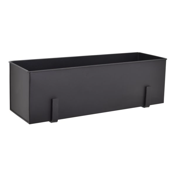 WandPlantenbak Flora Large - Zwart