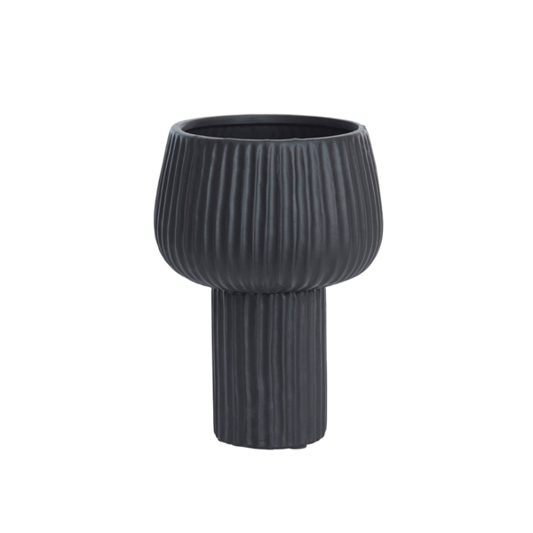 Vaas FEYA Ø22,5x31,5cm Keramiek - Zwart