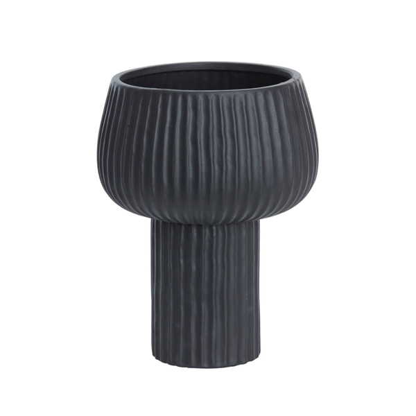 Vaas FEYA Ø27,5x36cm Keramiek - Zwart