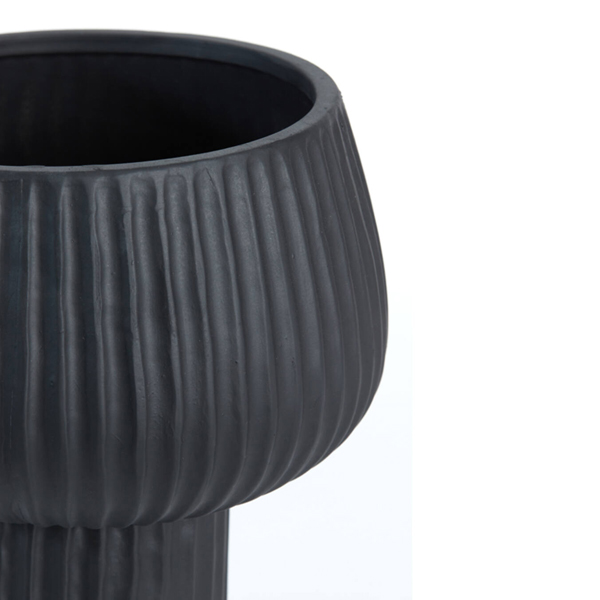 Vaas FEYA Ø27,5x36cm Keramiek - Zwart - Afbeelding 2