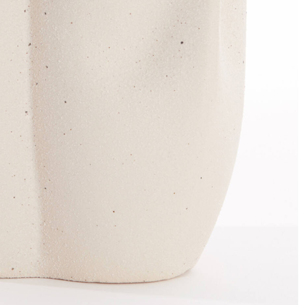 Vaas SANGULI 36,5cm Keramiek - Crème - Afbeelding 4