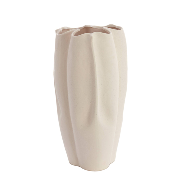 Vaas SANGULI 56cm Keramiek - Crème - Afbeelding 6