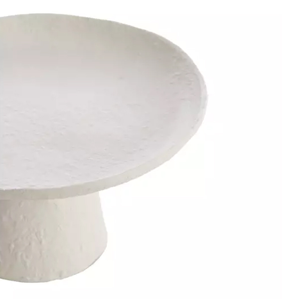 Schaal op voet OTA Ø31x15,5cm - Crème - Afbeelding 3