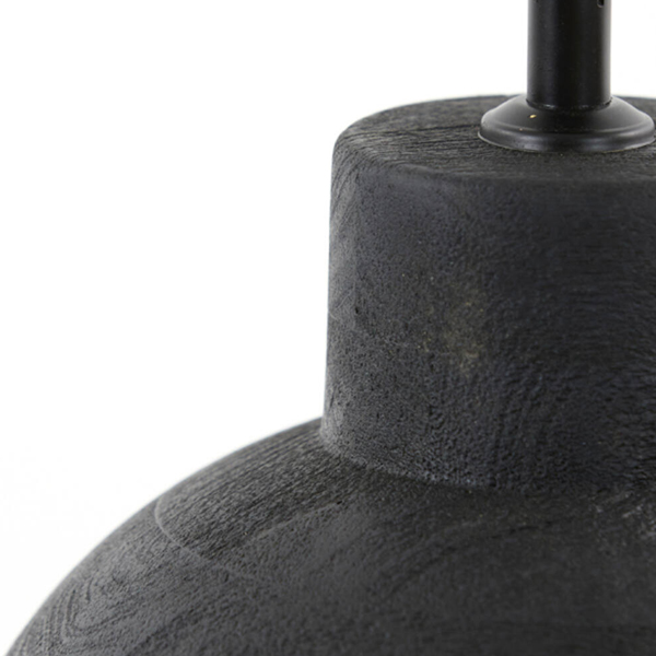 Lampvoet BARUMI Ø23x42cm - Mat Zwart - Afbeelding 2
