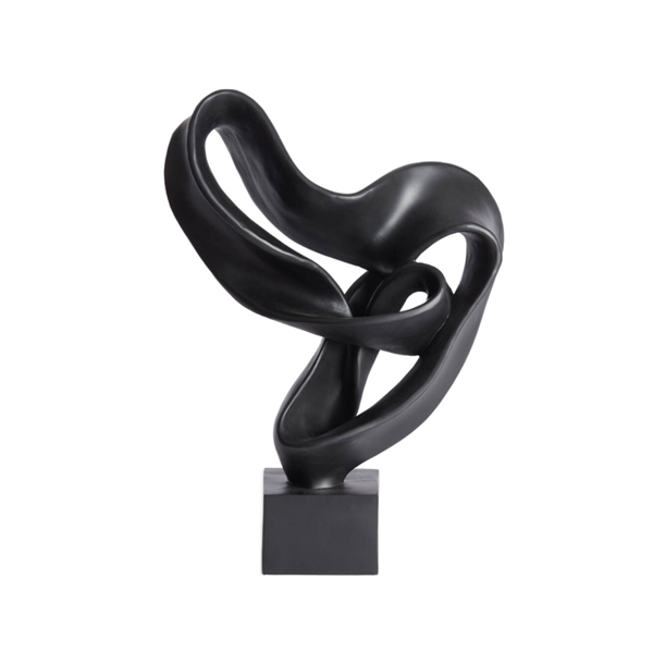 Ornament KAJAN 44,5cm - Mat Zwart - Afbeelding 4