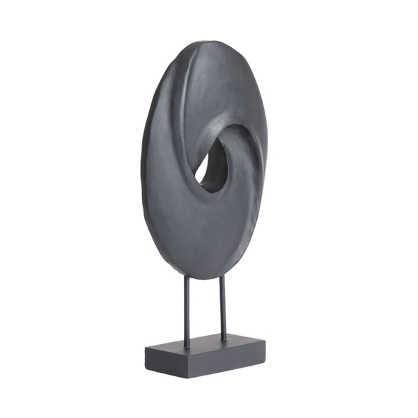Ornament ZORATI 24x9x46,5cm Hout - Zwart - Afbeelding 3