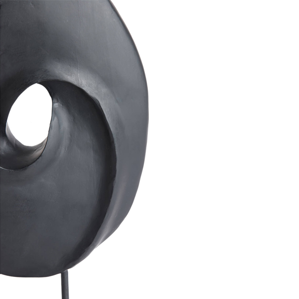 Ornament ZORATI 24x9x46,5cm Hout - Zwart - Afbeelding 2