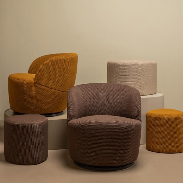 WOOOD Poef Puuk Mesh - Naturel - Afbeelding 2