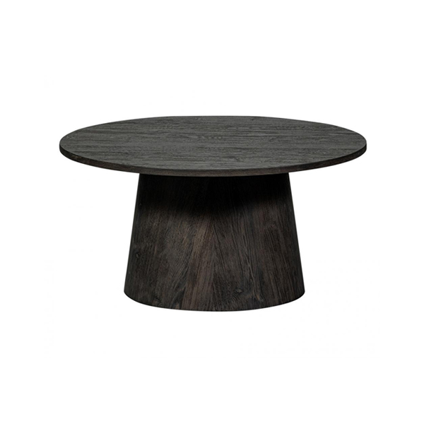 WOOOD Salontafel Maan Ø80x40cm MDF - Donkerbruin