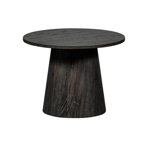 WOOOD Salontafel Maan Ø60x45cm MDF - Donkerbruin