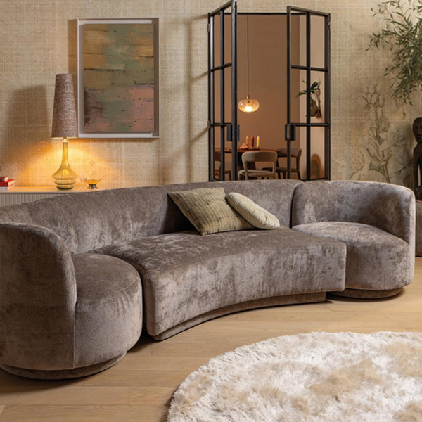 BePureHome Combi Popular Bankje en Fauteuils - Taupe - Afbeelding 2