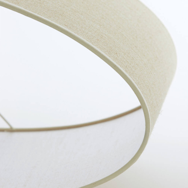 Lampenkap SENDAI Ovaal 58x24x32cm - Zand - Afbeelding 3