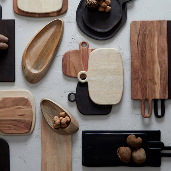 Snijplank AZOIA 60,5x23cm Hout - Donkerbruin - Afbeelding 2