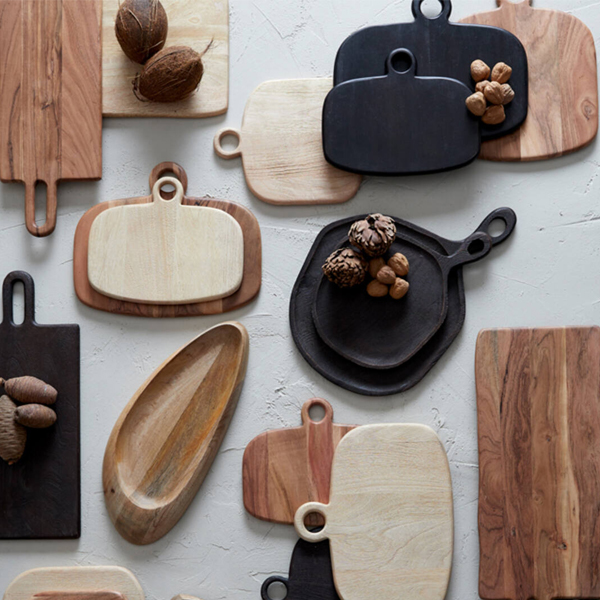 Snijplank AVEIRO 35x29cm Hout - Naturel - Afbeelding 2