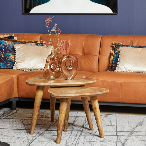 Salontafel set/2 Omaha - Mangohout - Afbeelding 3