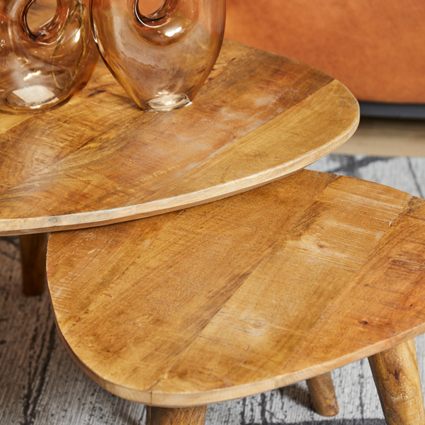 Salontafel set/2 Omaha - Mangohout - Afbeelding 2