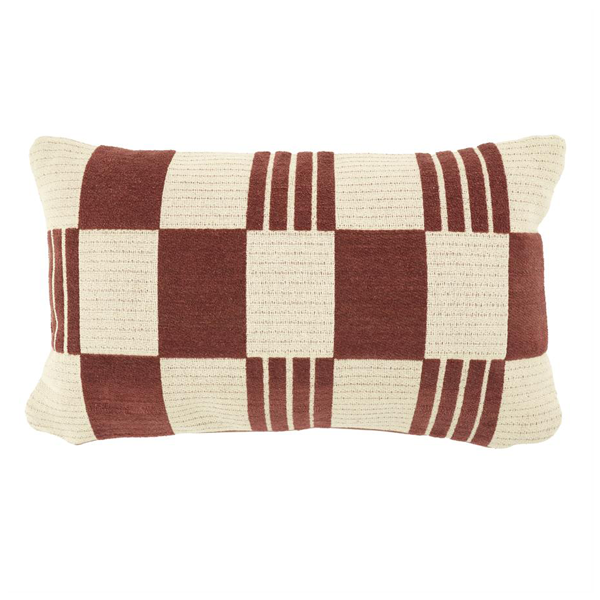 Sierkussen Twist - Bordeaux - 35x55cm