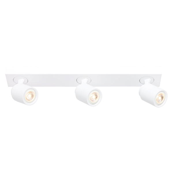 3-lichts Spot balk Razza - Wit